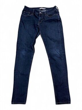 Levis 535 Super Skinny Jeans Womens 29 Dark Indigo Blue Denim Pants